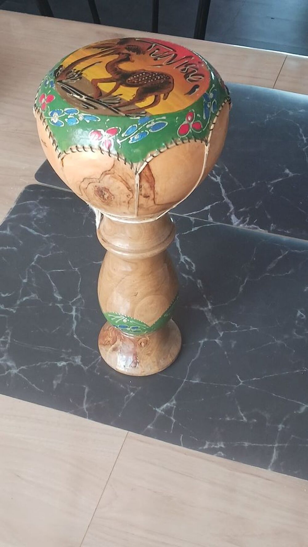 Tambour tunisien artisanal ? 12€ Décoration