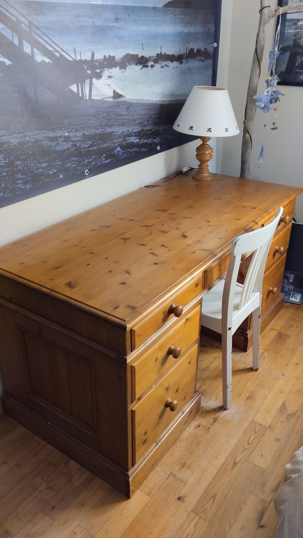 Bureau de ministre en pin Meubles