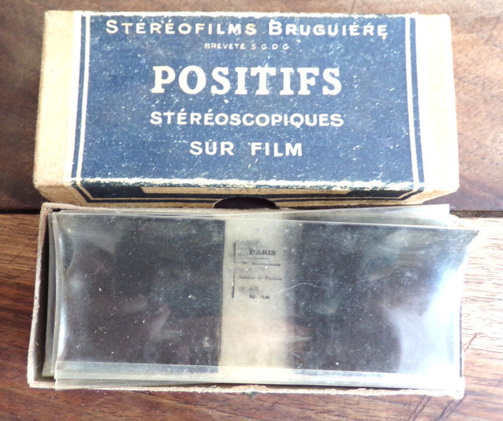 Positifs st&eacute;r&eacute;oscopiques sur film th&egrave;me Paris St&eacute;r&eacute;ofilms Photos/Video/TV