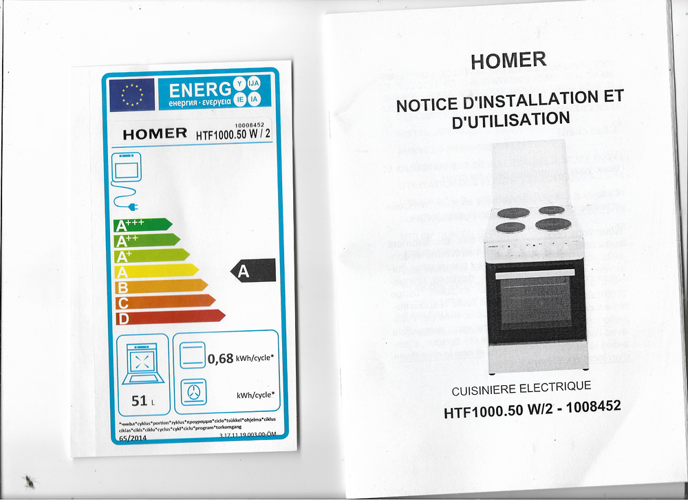 Gazini&egrave;re &eacute;lectrique Electroménager