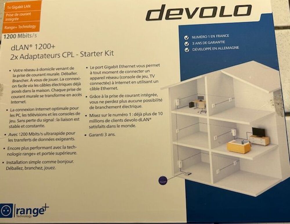 KIT CPL DEVOLO 1200 Mbits ( neufs / : double emploi ) Matériel informatique