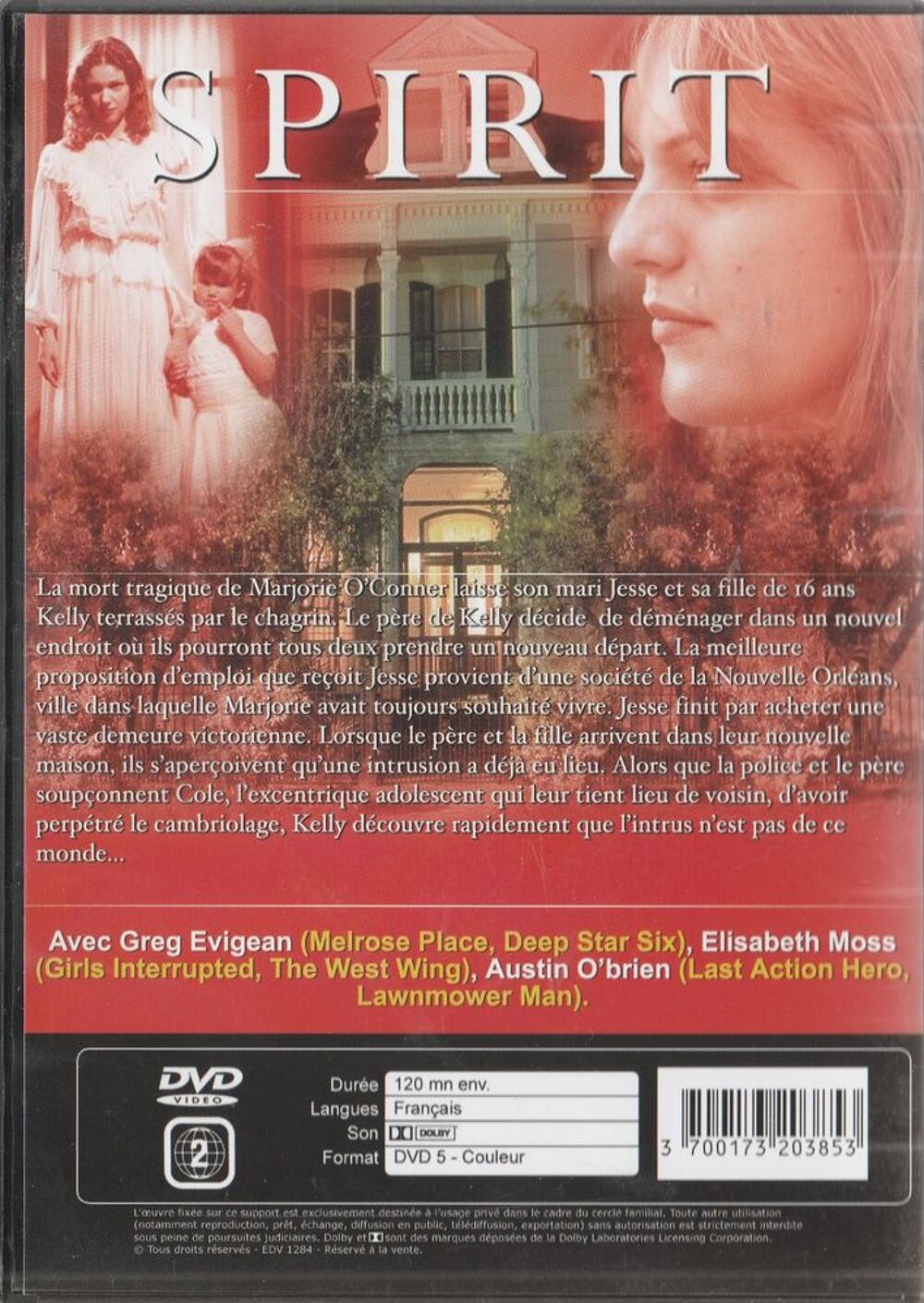 Spirit DVD et blu-ray