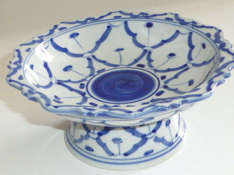 Petit plat de service Thailandais bleu et blanc 6 Rueil-Malmaison (92)