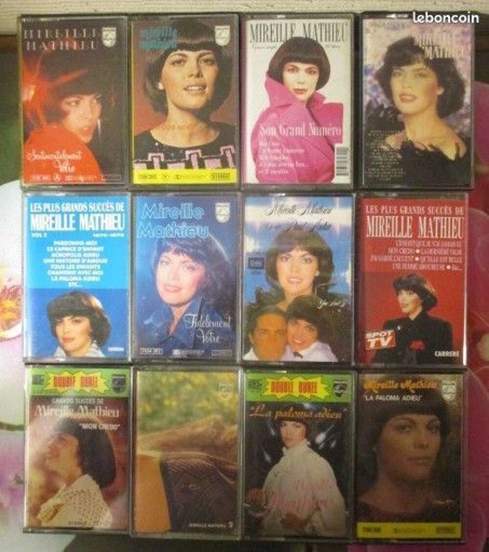 Cassettes audio Mireille Mathieu CD et vinyles
