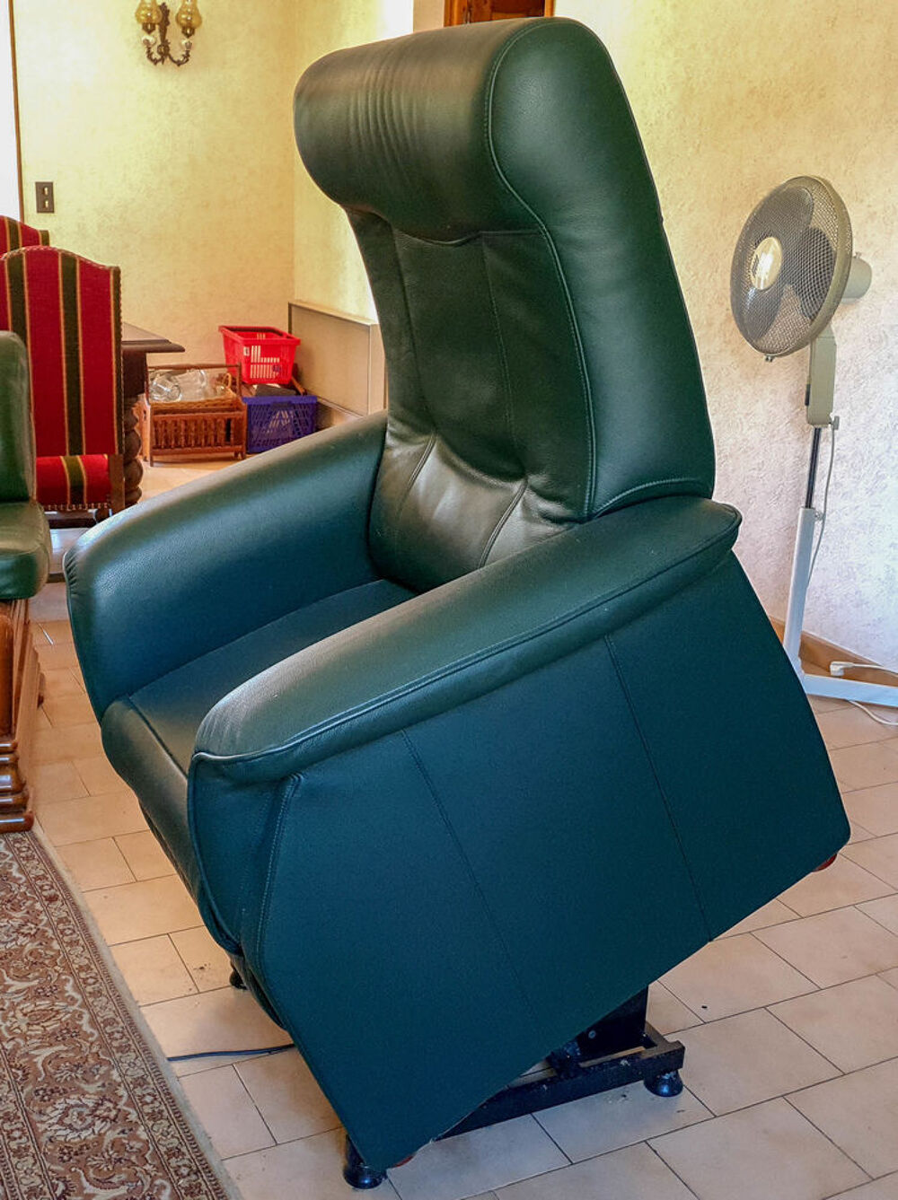 Fauteuil releveur &eacute;lectrique tout cuir Meubles