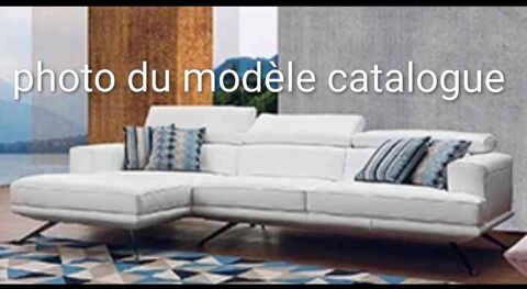 Canap� d'angle CH�TEAU D'AX cuir blanc 590 Milhaud (30)