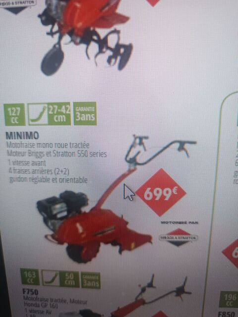 Motoculteur mon roue MINIMO 500 Sens (89)