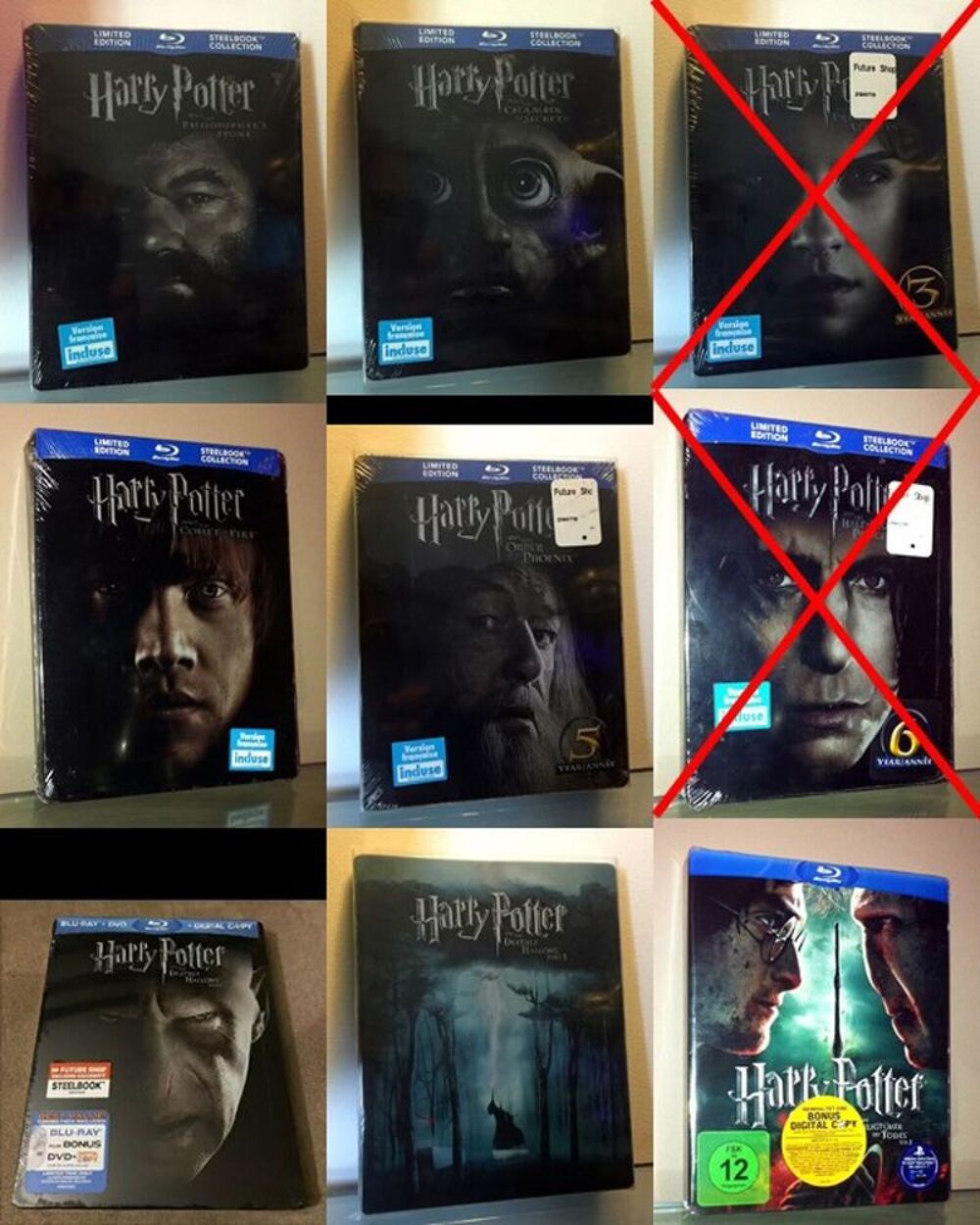 Blu Ray Steelbook Harry Potter CA &amp; DE - mrtsteph DVD et blu-ray