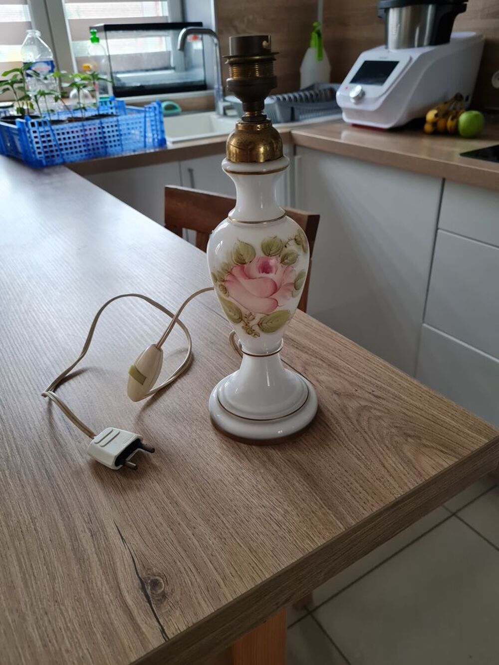 Lampe de chevet en (opaline) signet m.rest (paris) Décoration