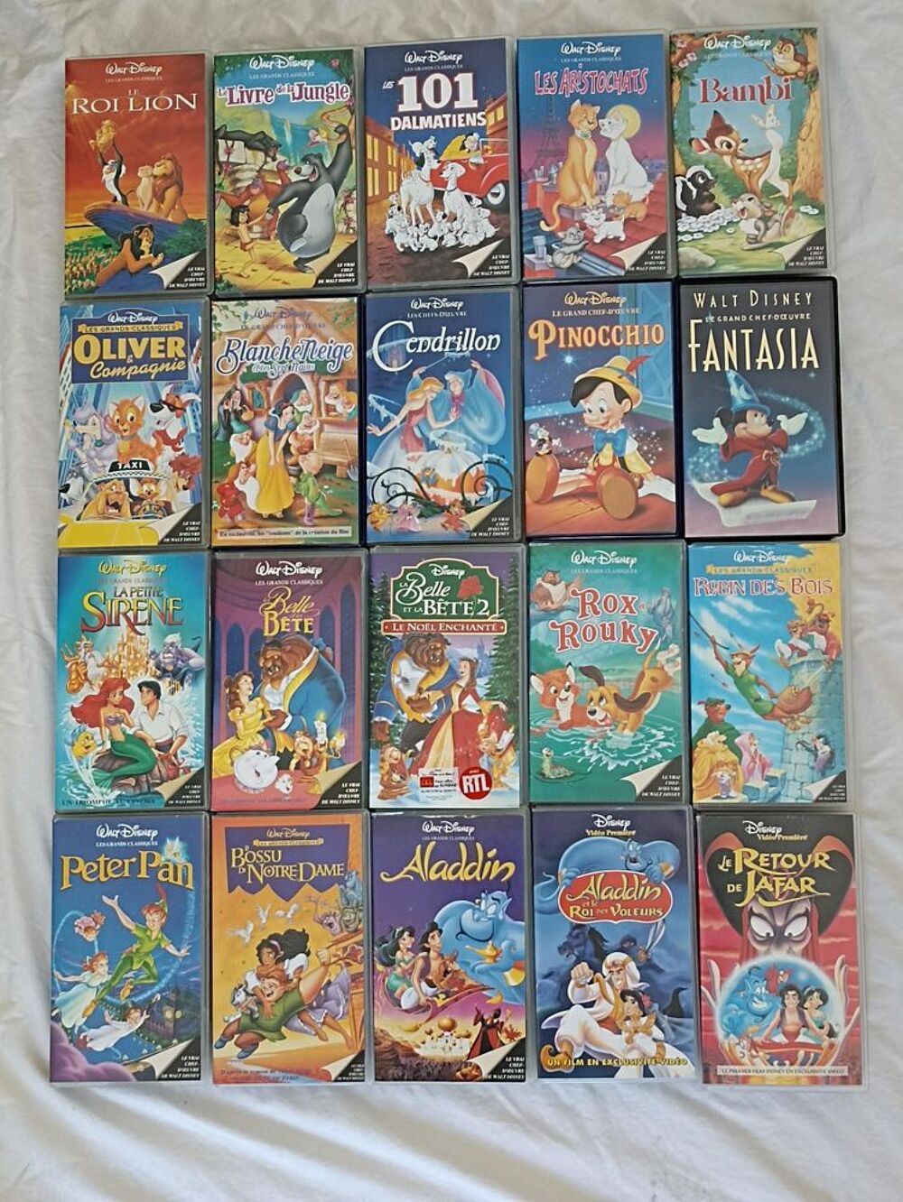 Lot 56 K7 VHS 1 DVD Disney DVD et blu-ray