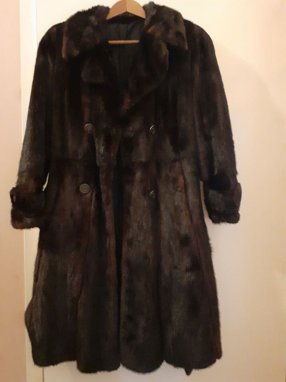 manteau vison allong&eacute; Vêtements