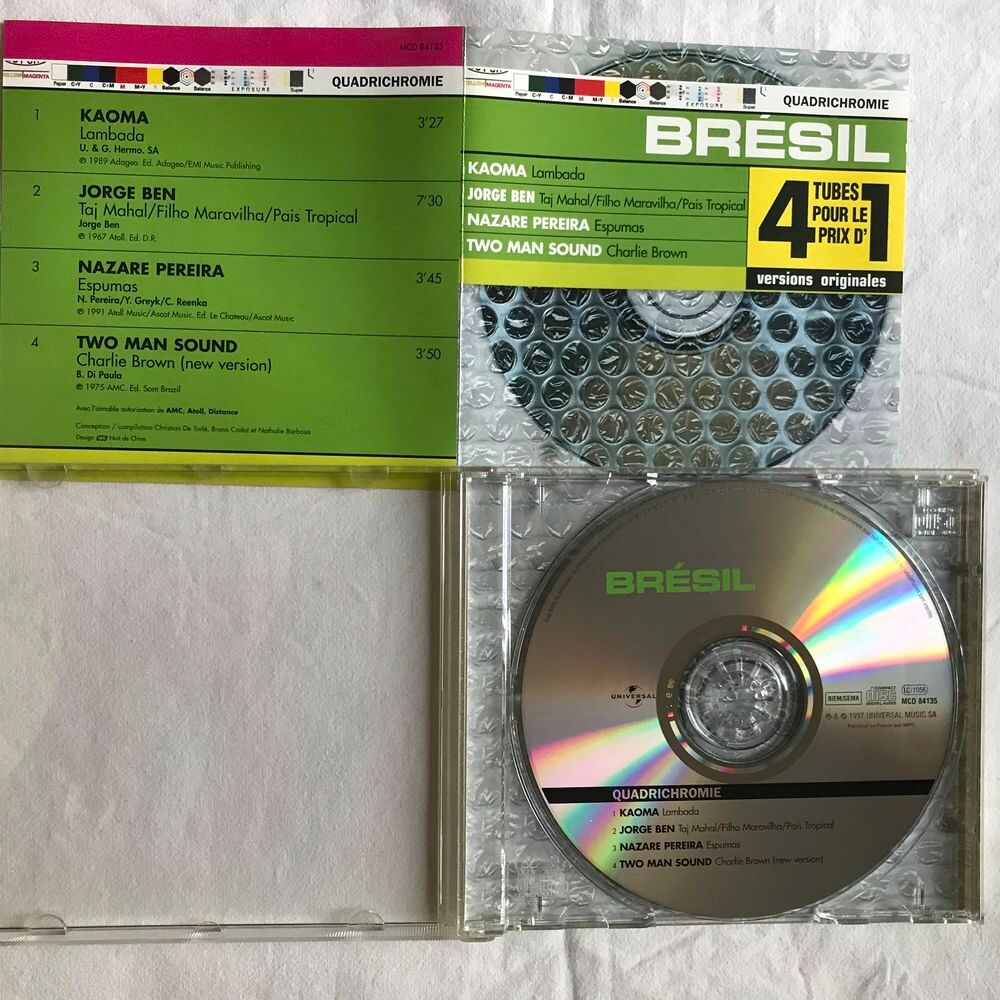 CD Br&eacute;sil Quadrichromie Compilation CD et vinyles