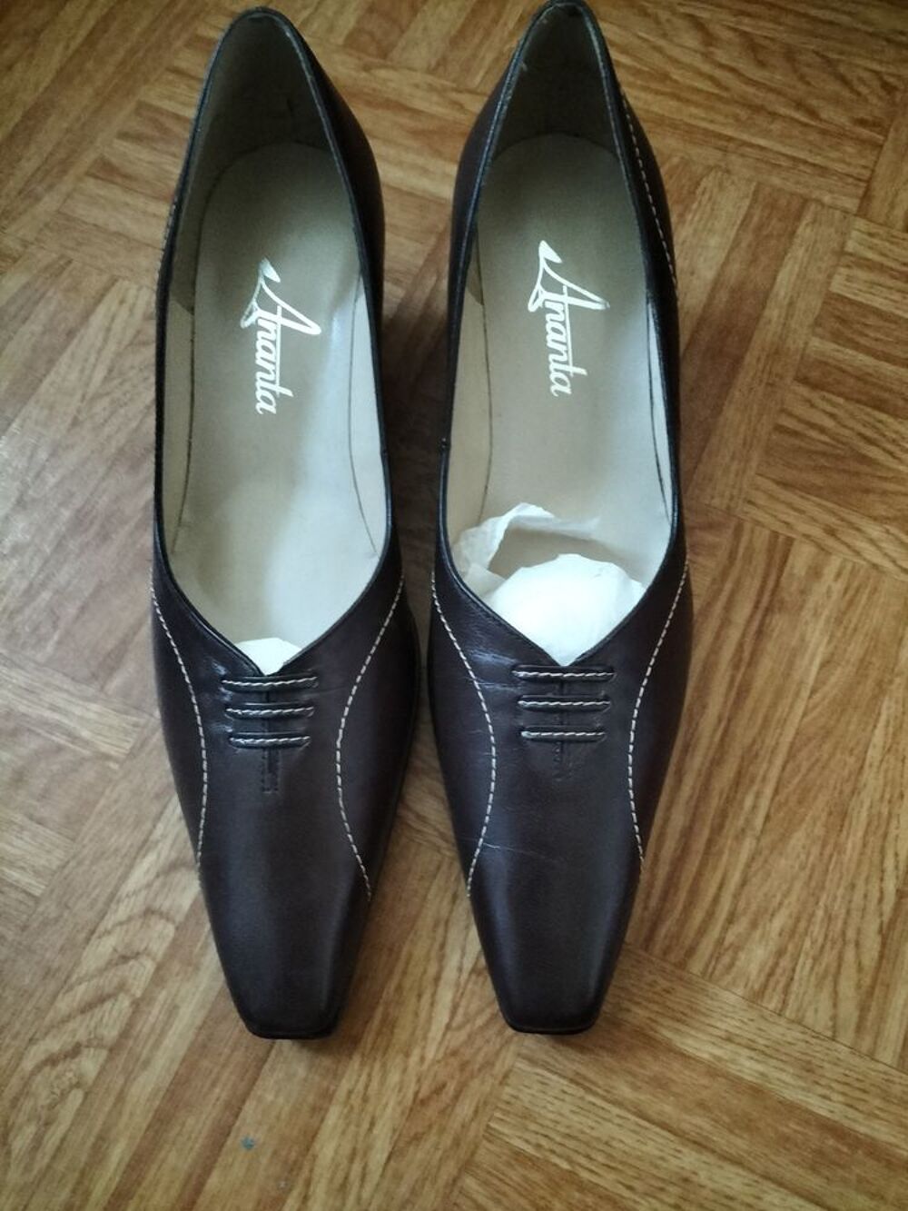 Escarpins marron fonc&eacute; Chaussures