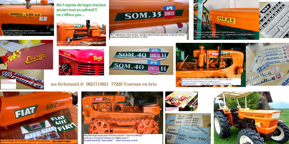 insigne pour capot de vieux engin agricole 