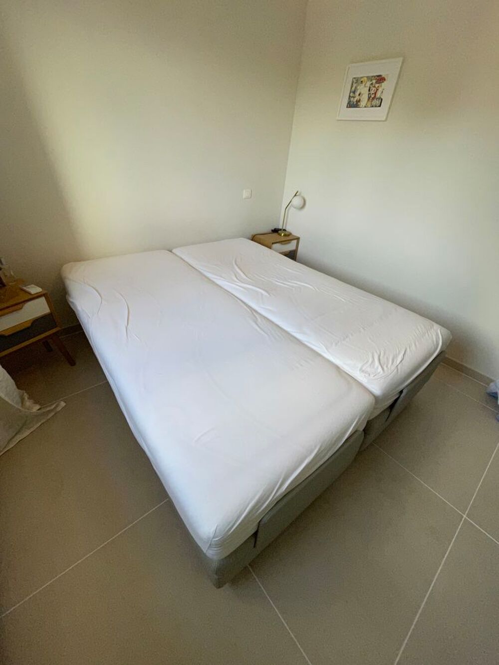 lit double &eacute;lectrique matelas et sommiers Meubles