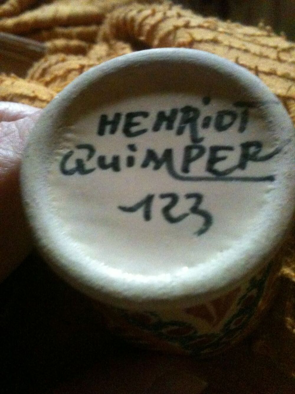 Coquetiers vintage ann&eacute;es 40-50 TBE Henriot, Quimper, 123 Cuisine