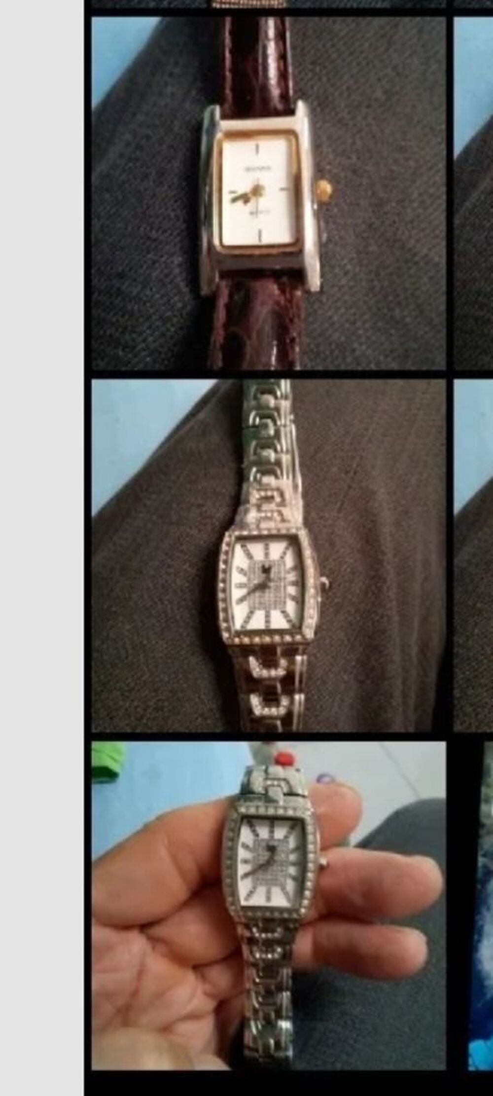 Montre de femme Lip de forme rectangulaire Bijoux et montres