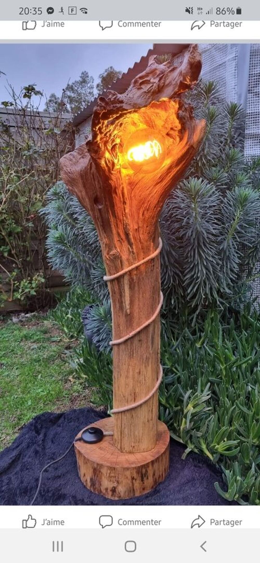 lampe artisanale fabrique par moi m&ecirc;me ? Décoration