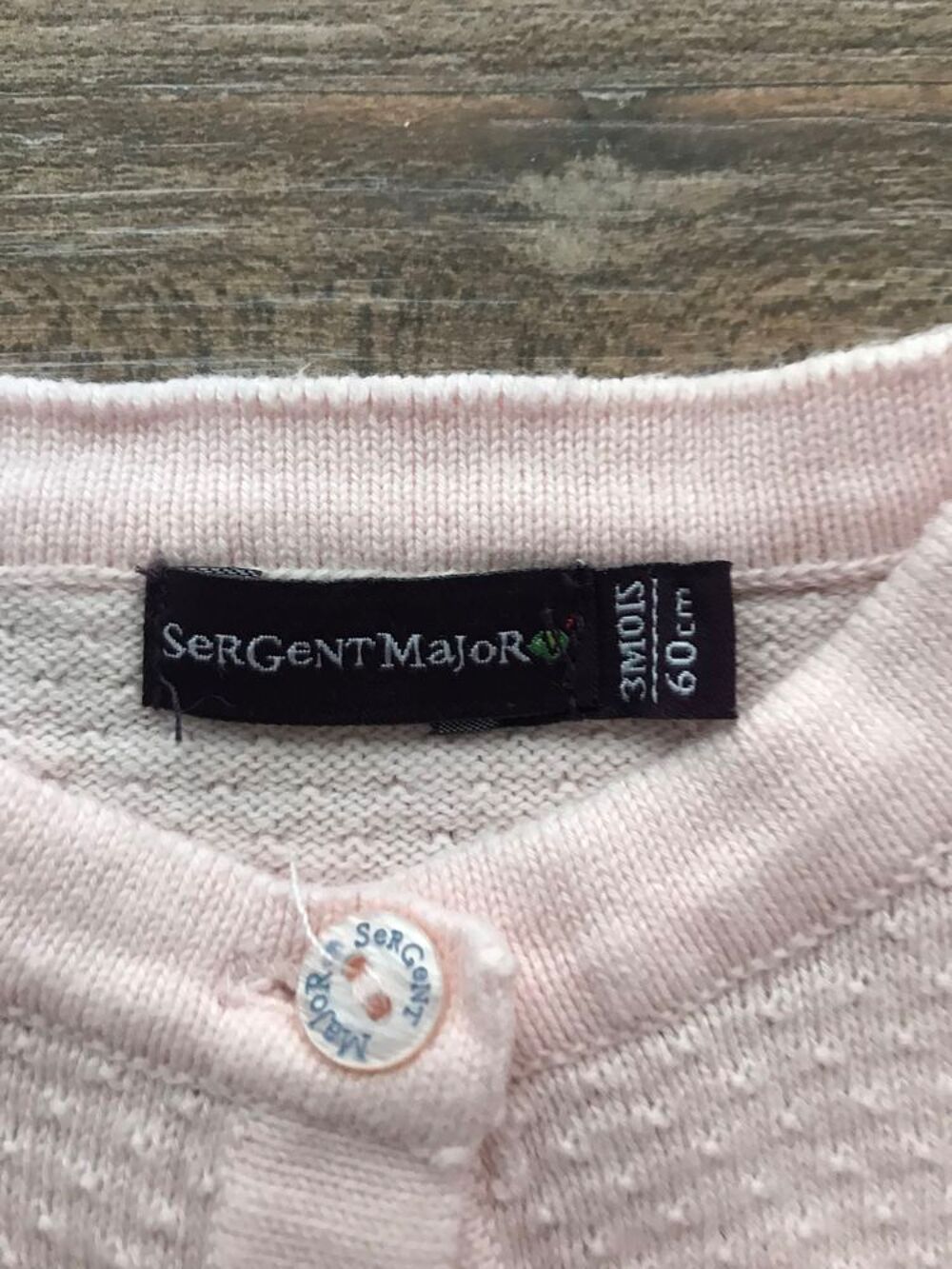 Gilet enfant fille " Sergent major " Puériculture