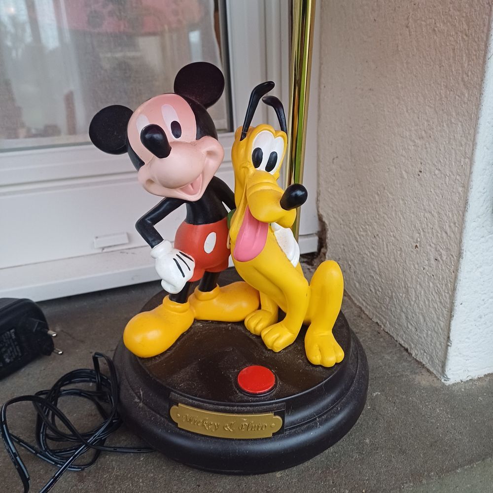 Lampe de chevet Mickey et Plut&ocirc;t vintage Mobilier enfants