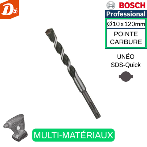 BOSCH Foret CARBURE Multi-Matriaux tout diamtre disponible 26290 Les granges-gontardes
