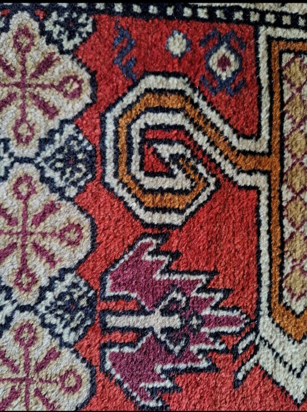 Tapis Caucase Est fait main en laine (Rare) Décoration