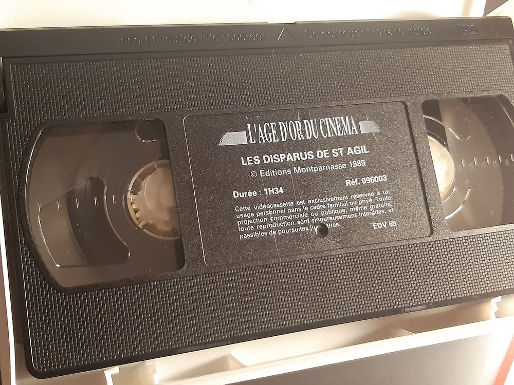 Film Les disparus de St Agil en cassette VHS Photos/Video/TV