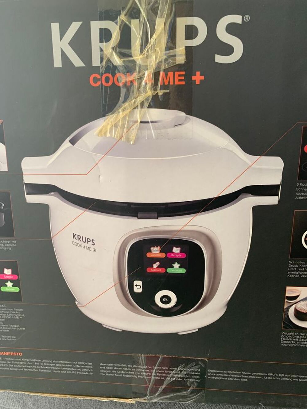 Krups Multicuiseur Cook4Me+ blanc/gris Electroménager
