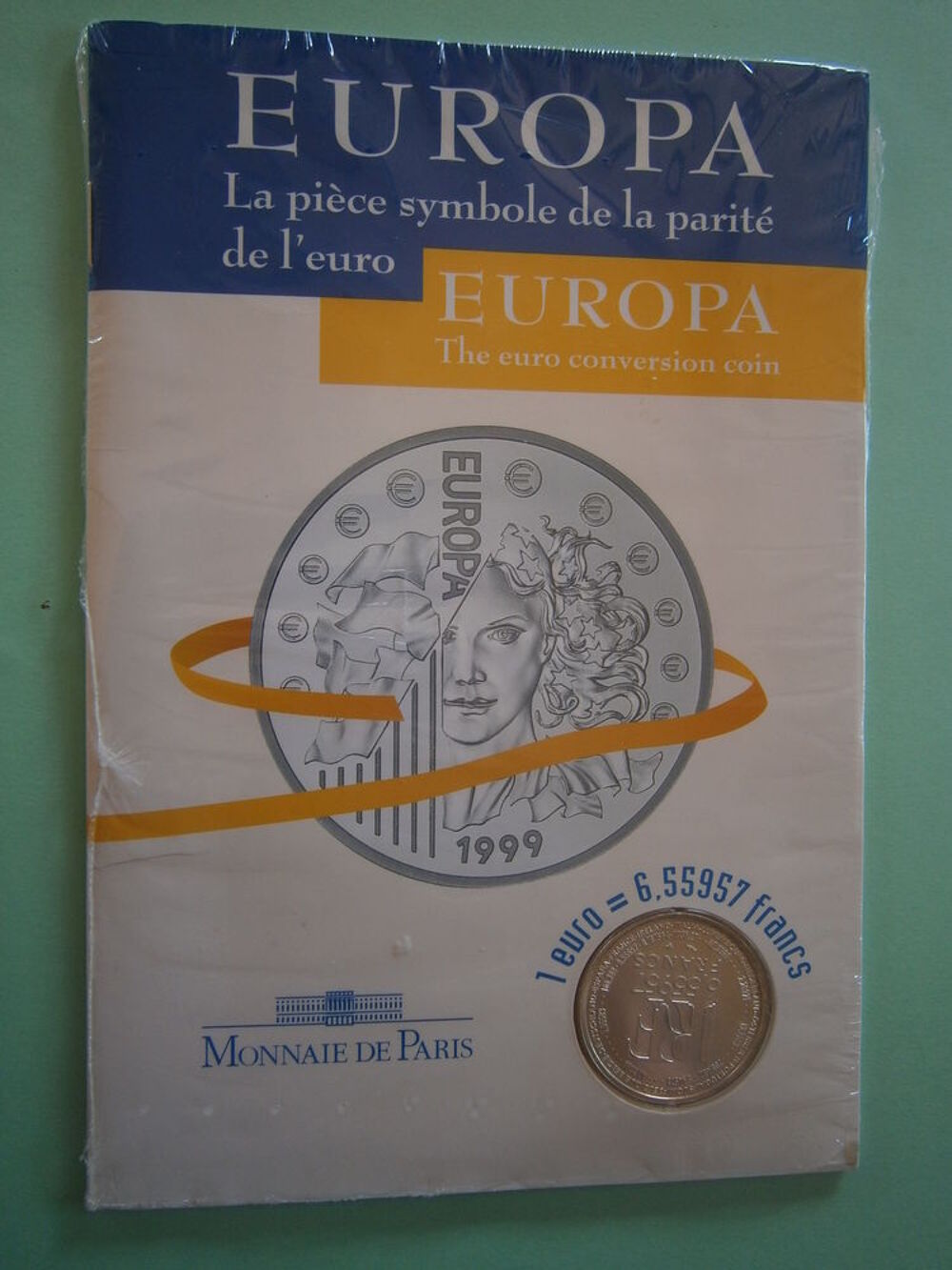 Pi&egrave;ce en argent "EUROPA 1999" Monnaie de PARIS 