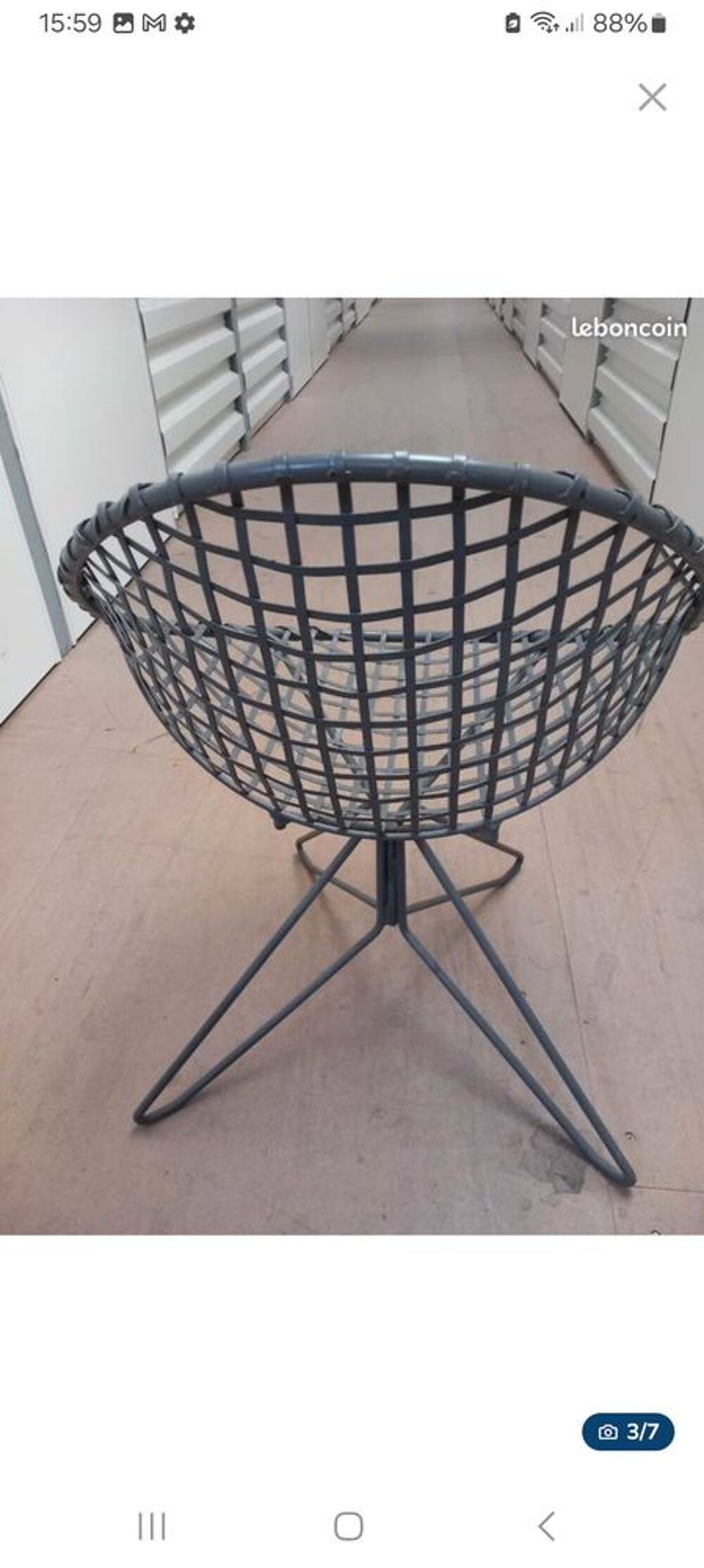 fauteuil de jardin m&eacute;tal Meubles