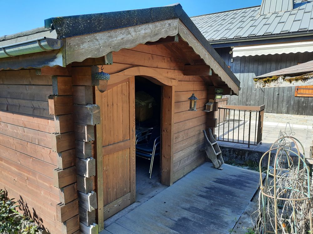Chalet madriers Jardin