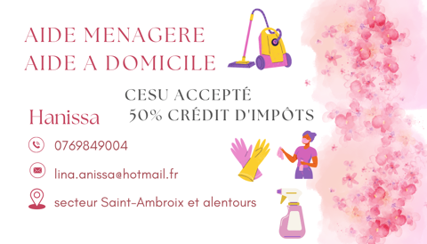 Prestataire de ménage à domicile en CESU 0 30500 Saint-ambroix