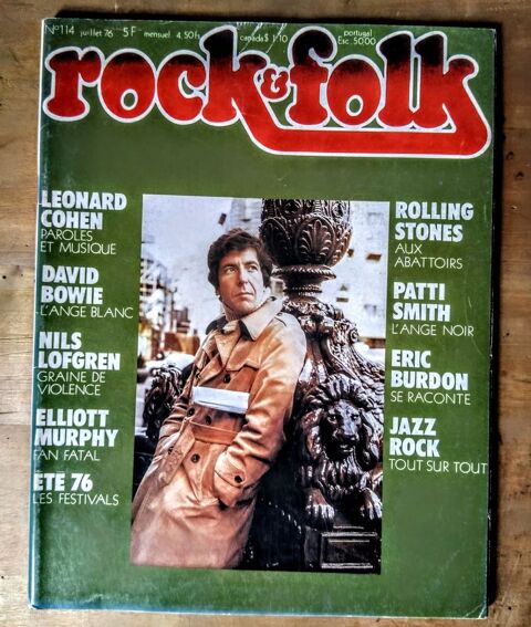 Rock and Folk N° 114 / juillet 76 50 Maubeuge (59)