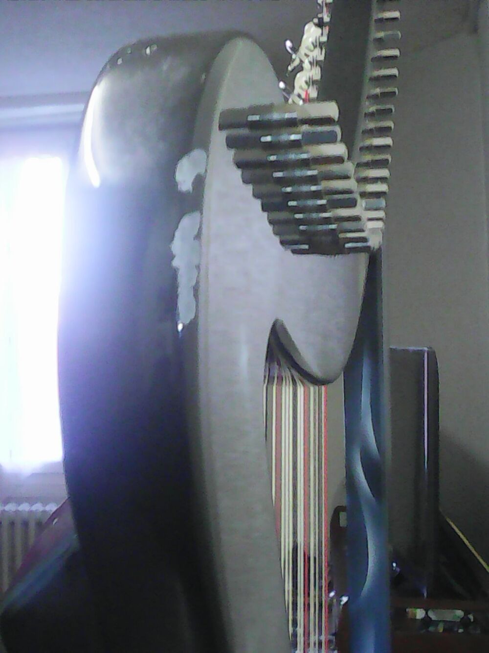 Harpe &eacute;lectrique Camac DHC32 bleue Instruments de musique