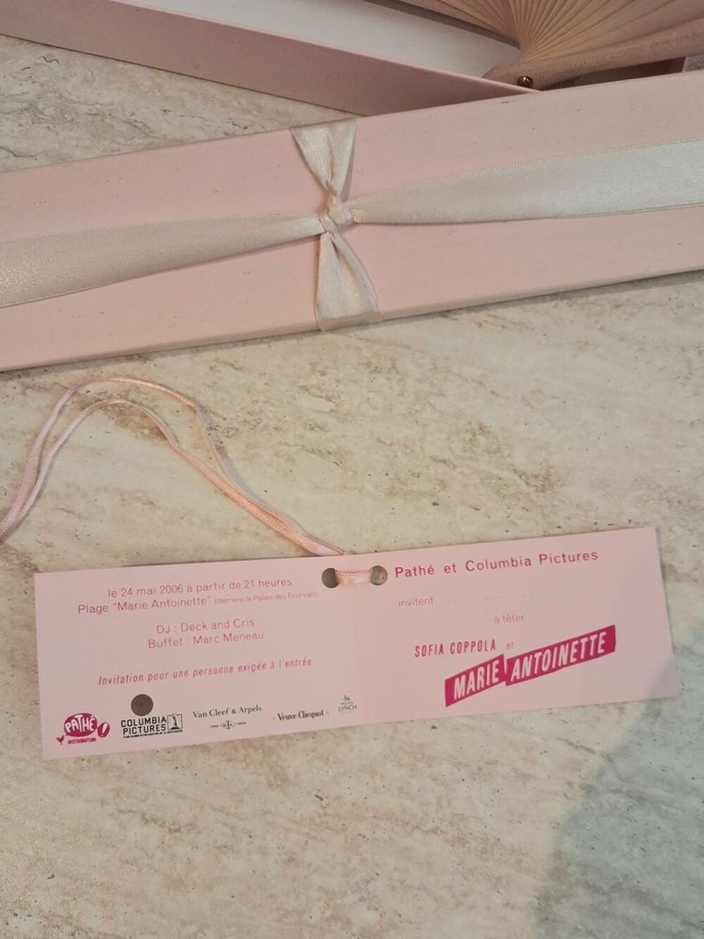 Eventail Marie-Antoinette Coppola Cannes 2006 