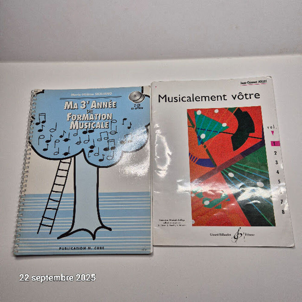 Livret musicalement v&ocirc;tre de Jollet et 3e ann&eacute;e de formation Livres et BD