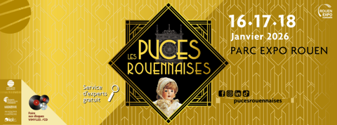 2 places pour   Les Puces Rouennaises   du 16 au 18 janvier 1 Rouen (76)