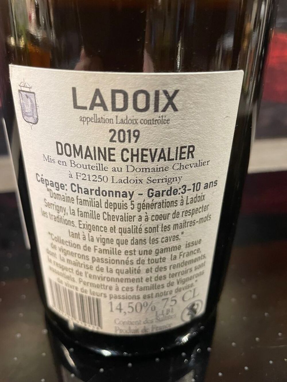 Domaine Chevalier Pere &amp; Fils Ladoix Blanc Cuisine