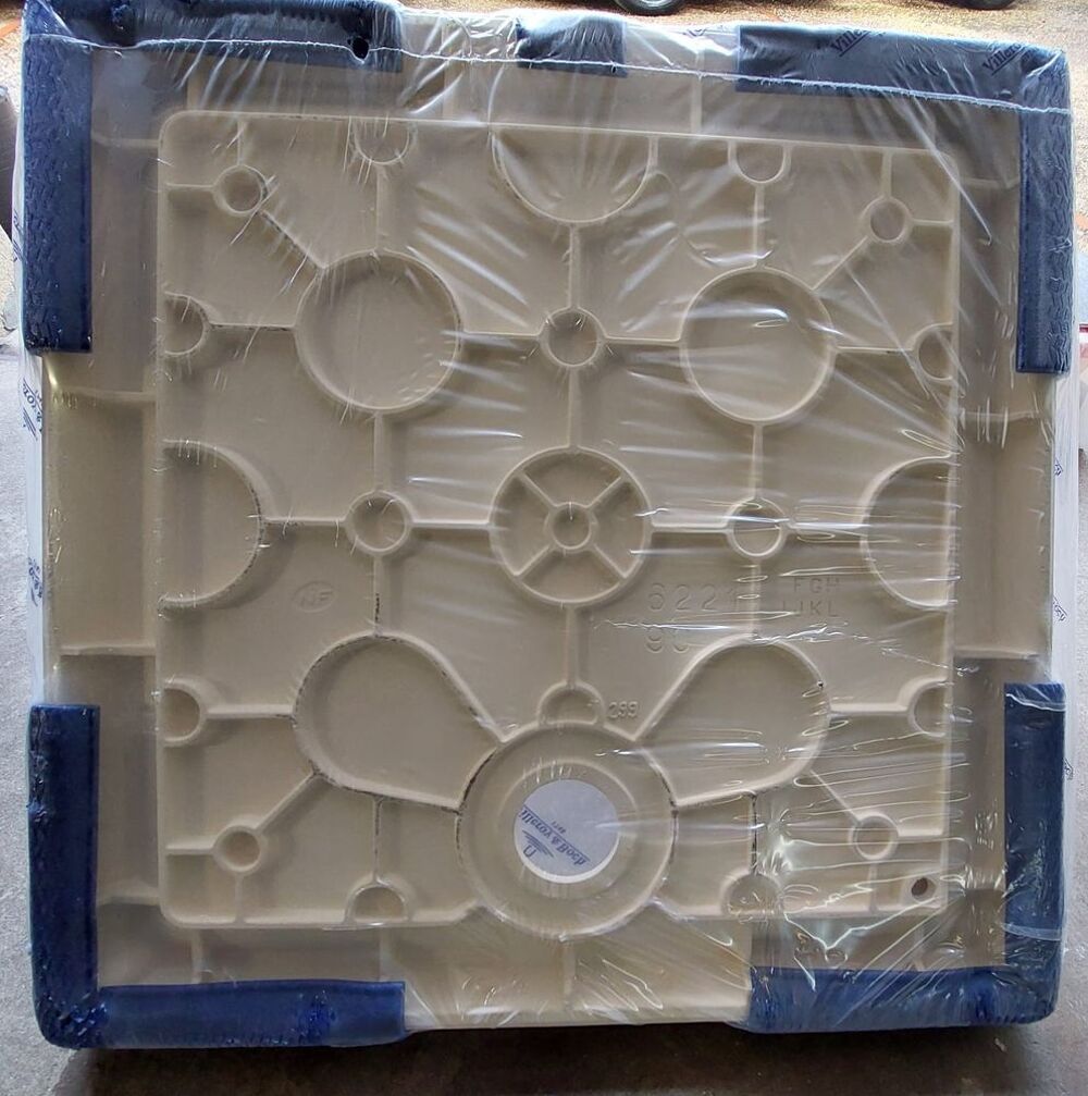 Receveur de douche c&eacute;ramique carr&eacute; &agrave; poser O.novo - VILLEROY Bricolage