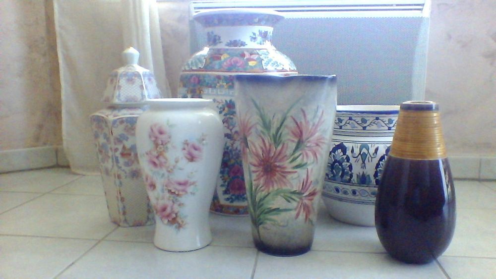 6 vases Décoration