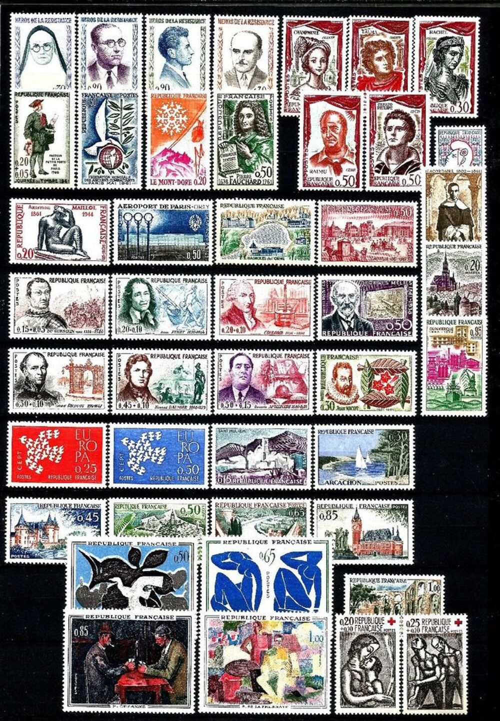 collection de timbres neuf 250 minimum 