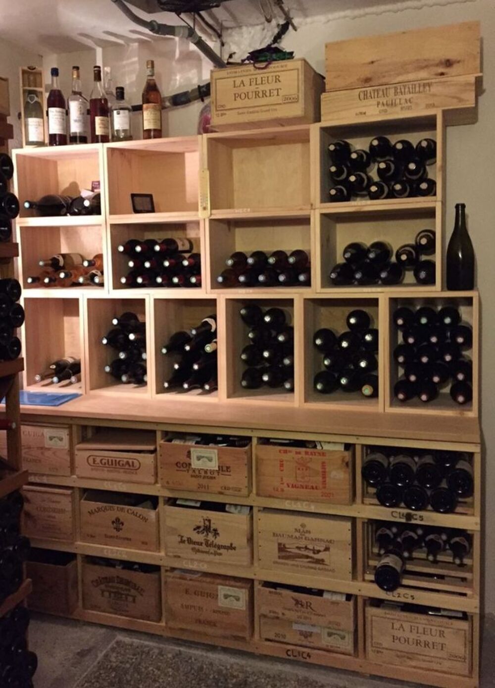 Casiers pour rangement bouteilles de vin Bricolage