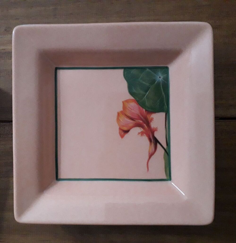 Vide poche porcelaine Lafarge Limoges : Capucines Décoration
