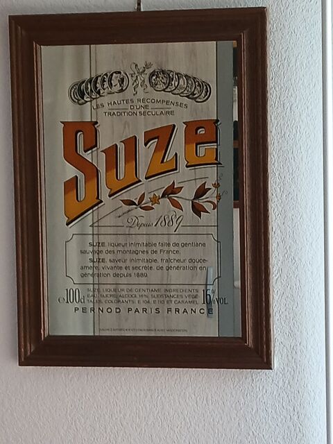 Affiche encadrée Suze vintage..plutôt miroir publicitaire.. Saint-André-de-Cubzac (33)