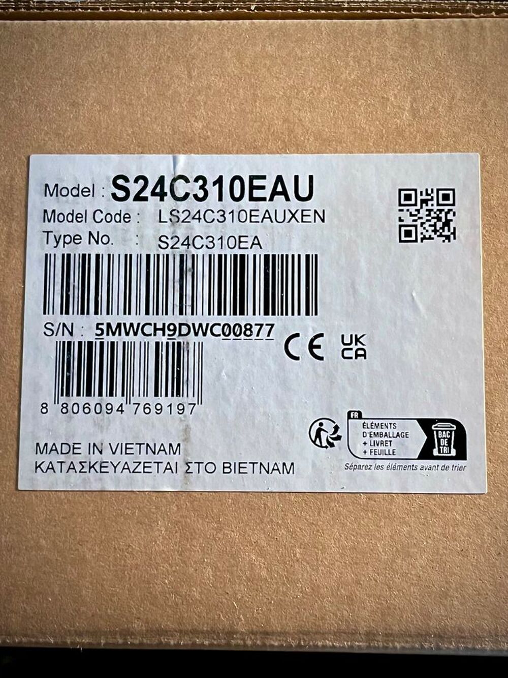 &Eacute;cran PC Samsung 24" - Comme Neuf - &Agrave; R&eacute;cup&eacute;rer Aujourd'hui Matériel informatique