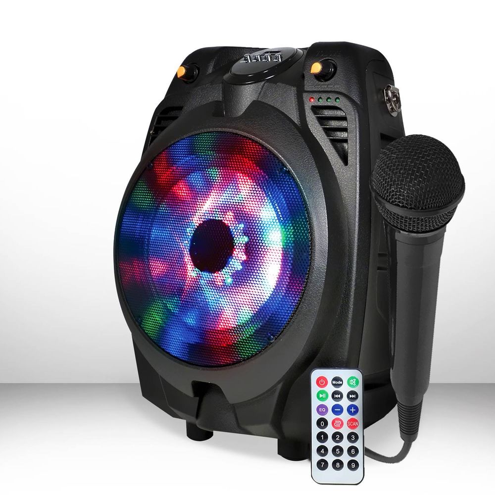 enceinte karaoke a led de couleur avec micro filaire Audio et hifi