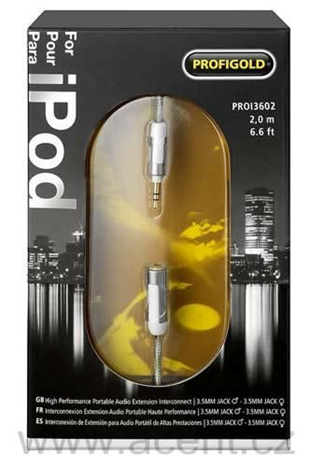PROFIGOLD PROI3602
C&acirc;ble prolongateur Jack 3.5 M&acirc;le/Femelle Audio et hifi