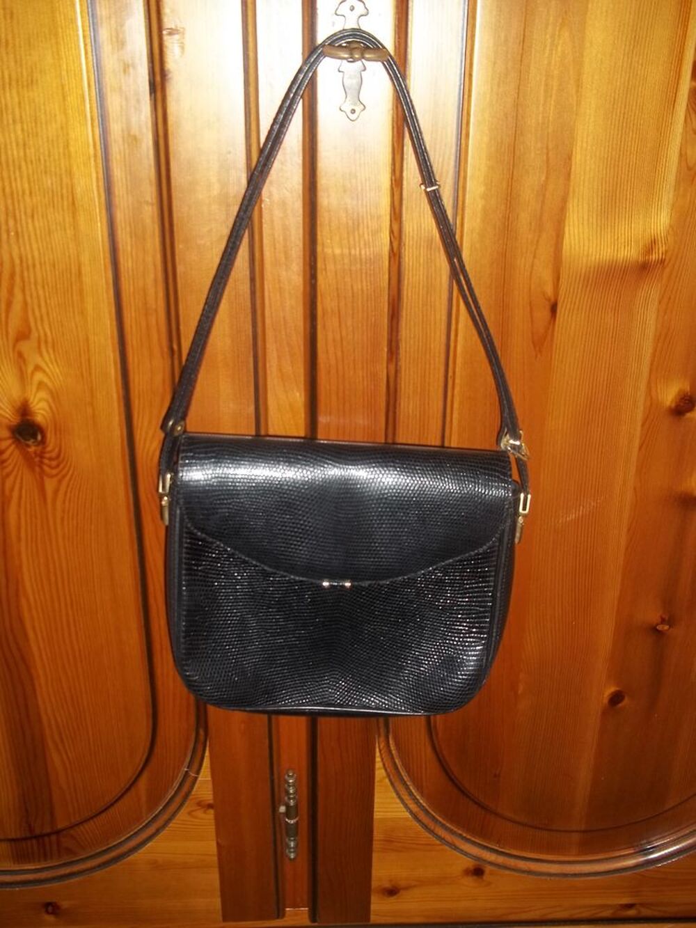 Sac &agrave; main noir Maroquinerie