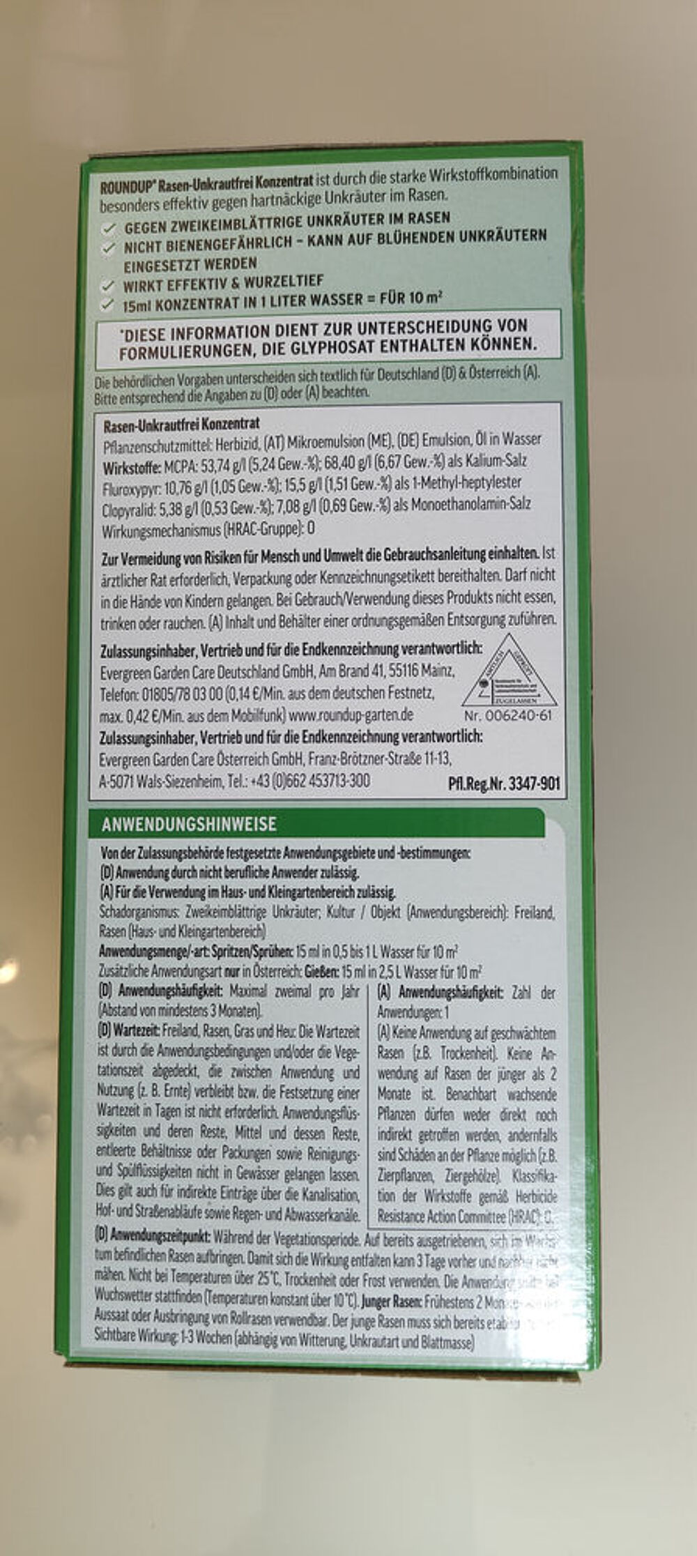 Roundup d&eacute;sherbant s&eacute;lectif sp&eacute;cial Gazon Jardin