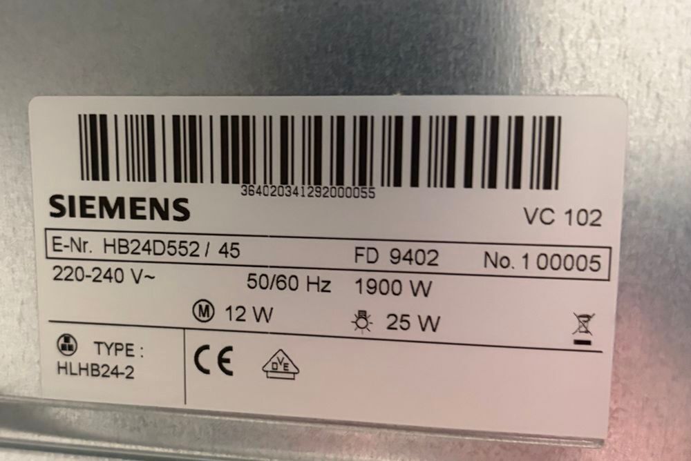 Siemens four encastrable vapeur HB24D552 + Tiroir Cuisine